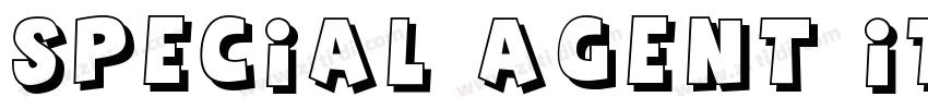 Special Agent Itali字体转换